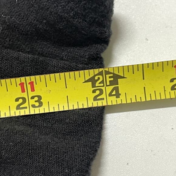 Faded Glory Shirt Plus 2X Black Embroidered Neckline Short Sleeves Cotton Boho - Picture 6 of 6